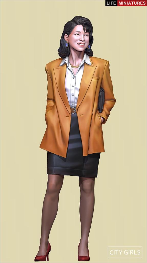 Жизнь Миниатюра 112 (150мм) Городские Девушки №1 Мисаки Токио 1989 Смоляной Набор LM-CG12001