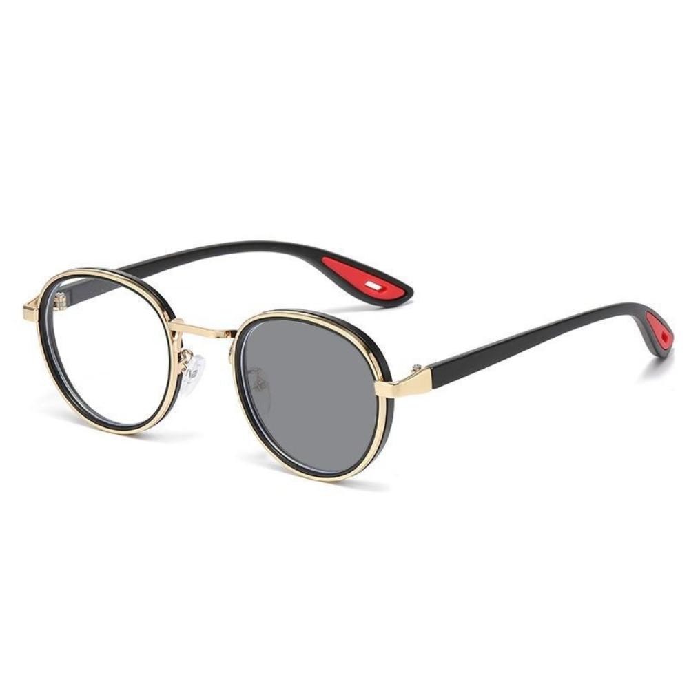 Changeable Color Lenses Retro Sunglasses Plastic Alloy Frame Vintage Sunglasses Anti-UV Lens Round Punk Fashion Shades Fashion