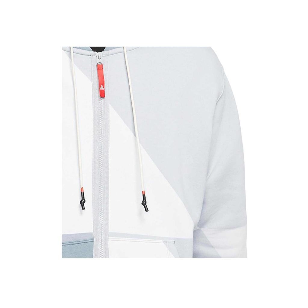 Nike Kyrie Irving Баскетбольная спортивная флисовая куртка с молнией во всю длину, мужские куртки серого цвета BV9286-100