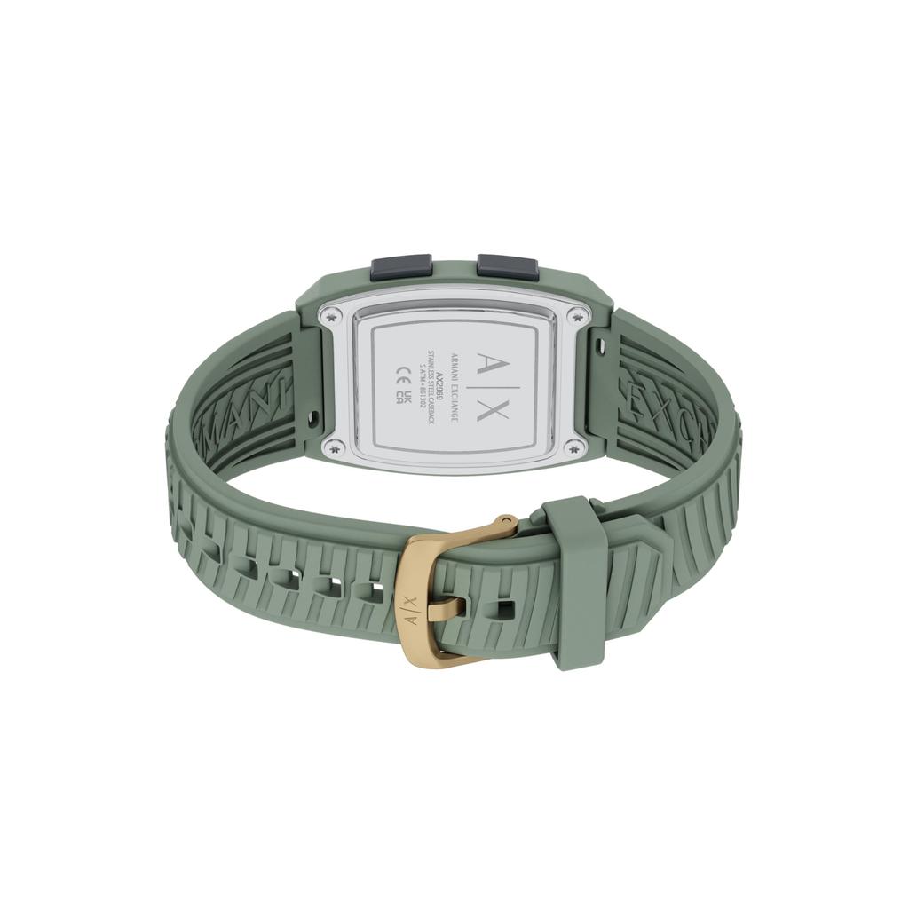 Мужские цифровые силиконовые часы Armani Exchange AX2969