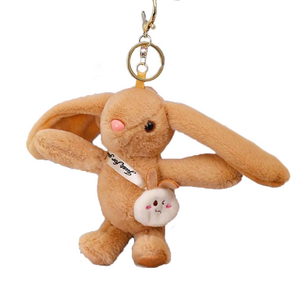 Подвеска плюшевый кролик куклы большие уши автомобильный брелок модный кролик плюшевый брелок ювелирные изделия аксессуары