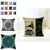 Chic Vintage Cotton Linen Throw Pillow Case Cushion Cover For Sofa And Bedside