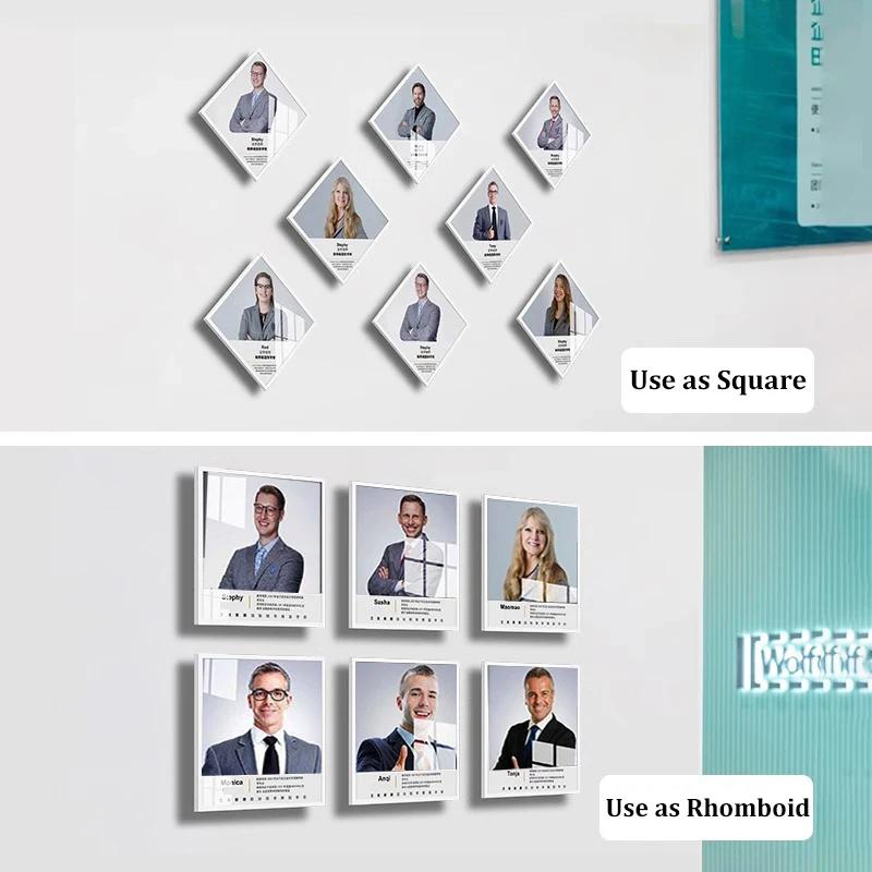 Xiaomi Acrylic Display Board Billboard Square/Rhomboid Company School Hanging Wall Suspension Poster Frame Wall