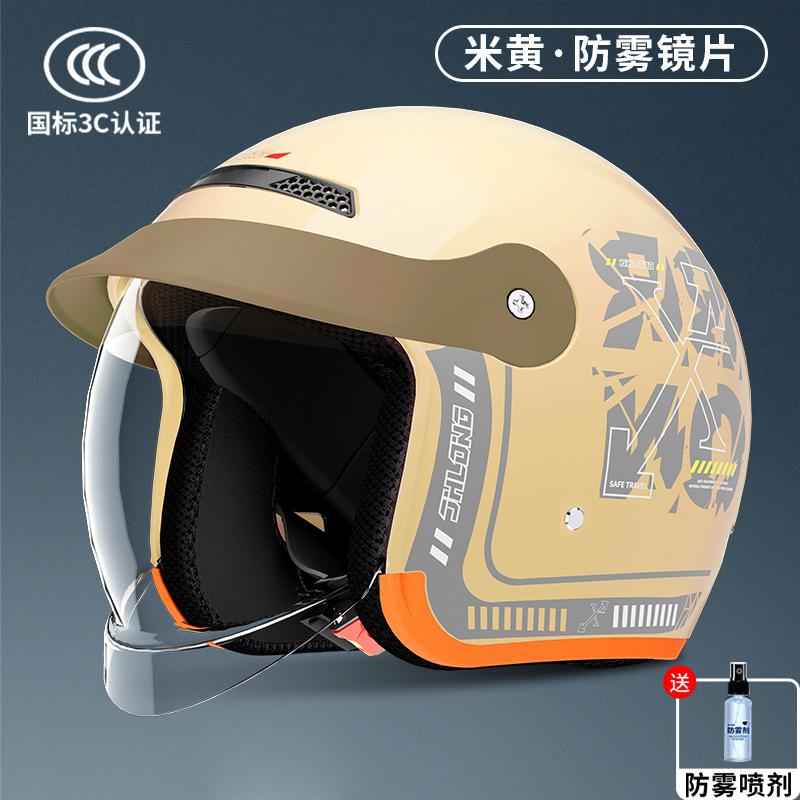 Electric bike helmet for men and women, all-season use in autumn and winter, fog protection and warm electric bike safety helmets