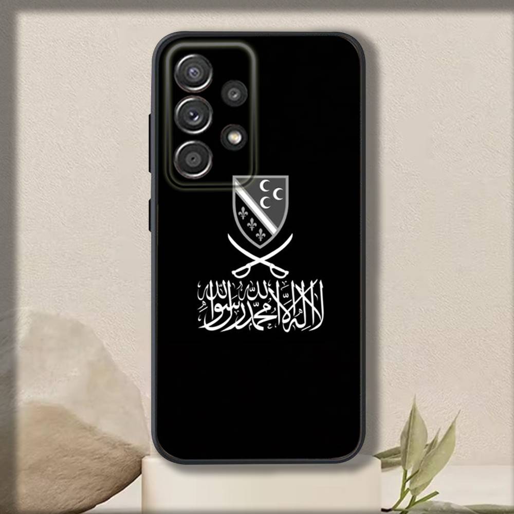S-Sandzaks Flag Phone Case For Samsung S 25,24,23,22,30,21,10,9,Ultra,Plus,Lite,FE,4,5 G Soft Black Case