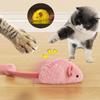 Интерактивная плюшевая мышь, кошачья игрушка-грызун, пищащая, светящаяся, игрушка для котят, устойчивая к укусам, очищающая зубы, игрушки для кошек, принадлежности