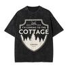 Прибытие в Che Cottage Уютный Отдых на Природе Хуки Нагретый Соперничество Стирка Футболка Хлопок Модная Футболка для Мужчин Короткий Рукав Свободные Топы