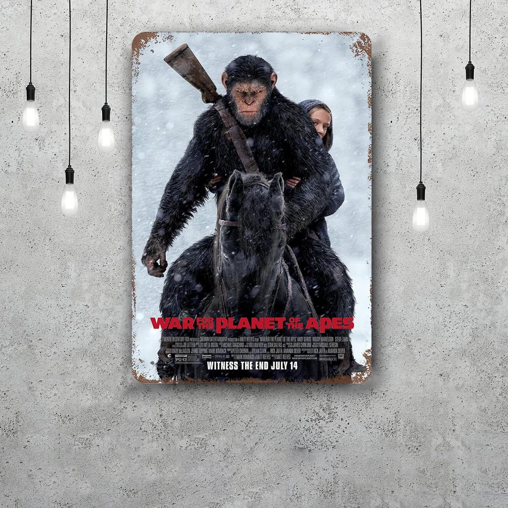 planet of the apes movie Vintage Metal Tin Signs Posters Decor Retro Metal Plaque Wall Art Decor for Garage Bar