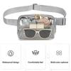 Clear Fanny Pack Belt Bag Large Capacity Water-Resistant Zipper Closure Stadium Approved Transparent Waist Bag