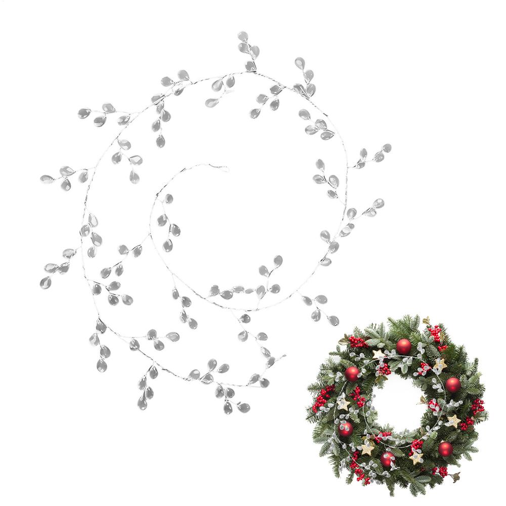 Crystal Garland For Christmas Tree Sparkling Pendant Realistic Decorations Bead Garland For Outdoor Chandelier Mantel Porch