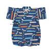 Angelic Nina R6 Jinbei Romper Nordic Train Boys' (Size 12. (Navy), 50-60cm)