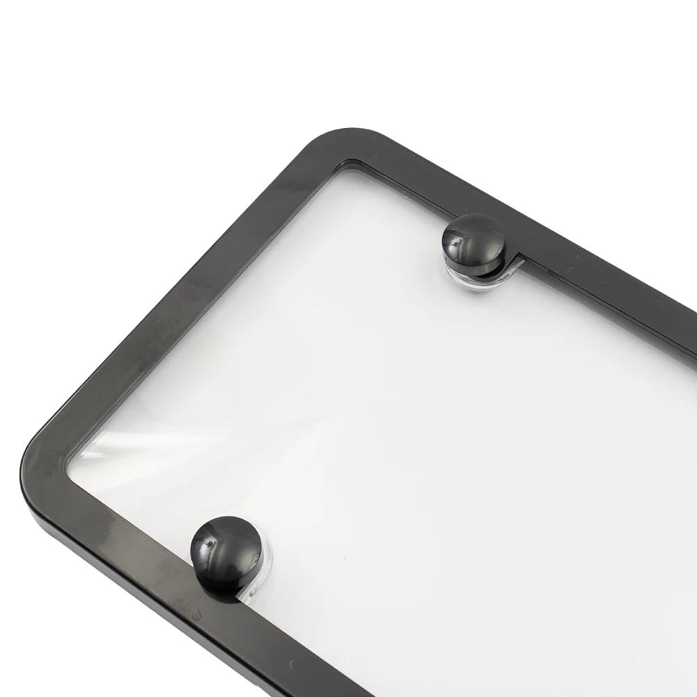 2X прозрачный светоотражающий анти-скоростной красный свет камера дорожная пошлина стопор номерной знак крышка ABS для американских транспортных средств наружные части автомобиля грузовика