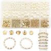 15 Grids 720 Pieces Pearl Set Pentagram Spacer Bead Accessories Handmade DIY Beaded Bracelet Earring Necklace Set