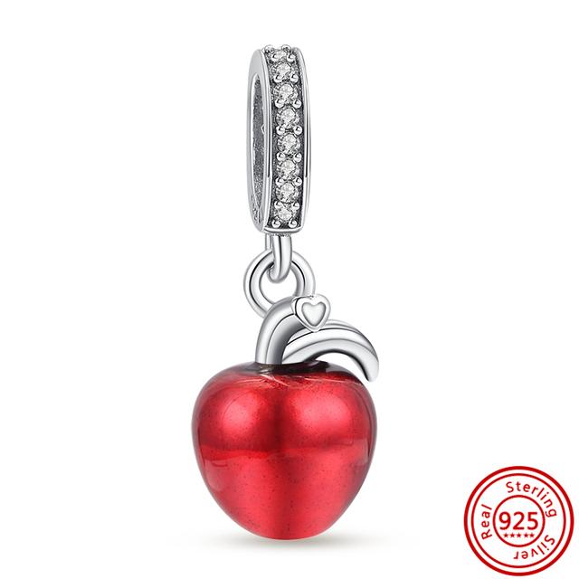 925 Silver Heart Christmas Hat Socks House Tree Apple Ice Crystal Snow Winter Beads Fit Original Charms Bracelet Jewelry