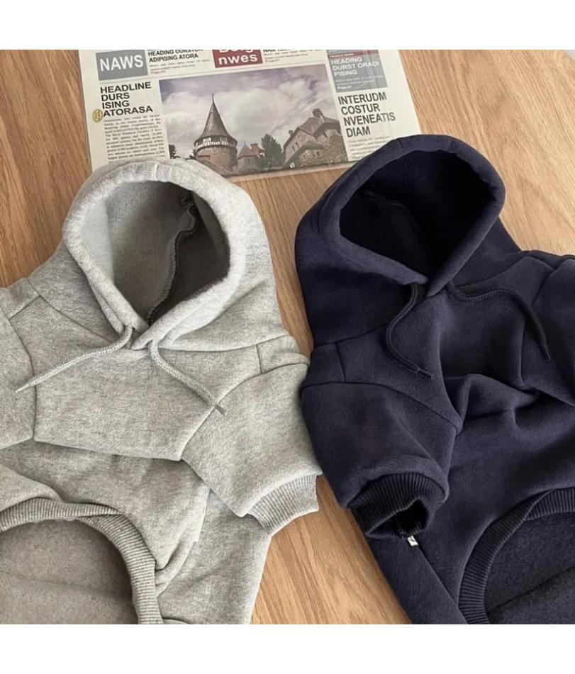 Зимняя толстовка Одежда для питомцев Собаки Мода Плюшевая одежда для собак Костюм Маленький французский бульдог Одежда для щенков Весна Осень Мальчик Маскотас