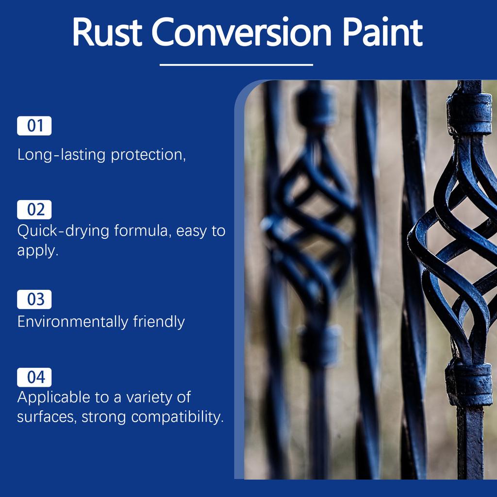 Rust Converters Metal Paint Creates Waterproof Layer for Protective Suitable for Night Use And Moisture Environment