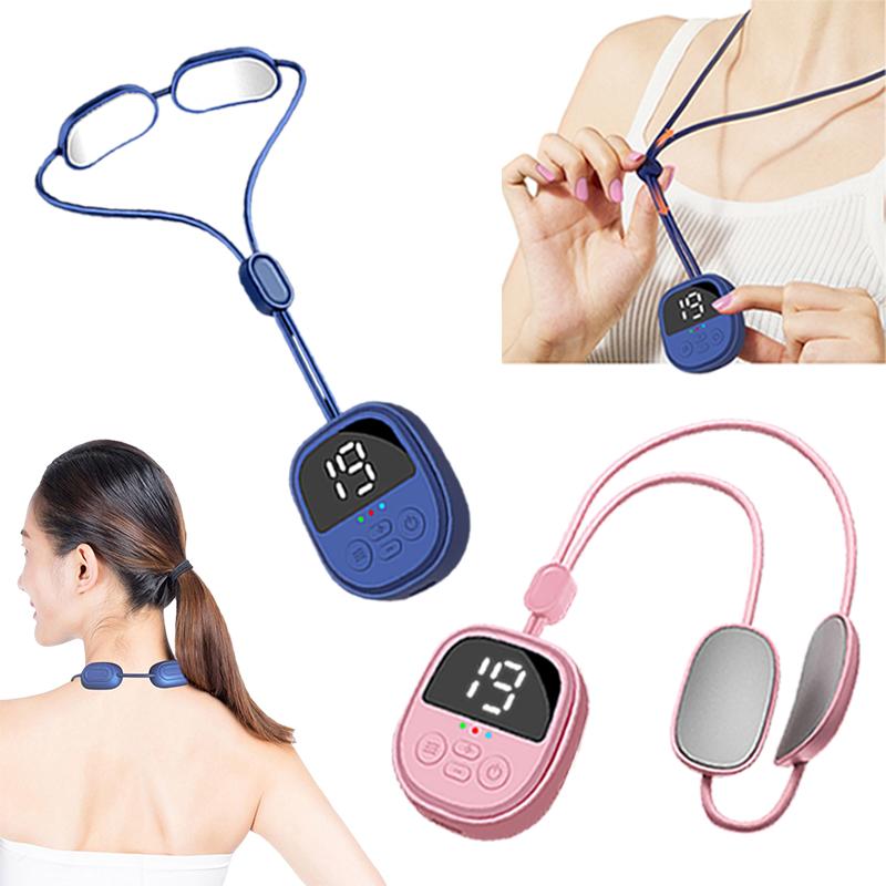 Neck Massage Pendant Portable Hanging Neck Massager with EMS Dual Pulse Device Health Care