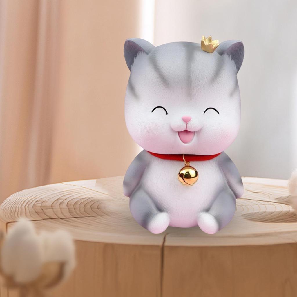 Статуэтка-копилка для кошек, копилка, контейнер для сбора денег, фигурка для рабочего стола, украшения гостиной, спальни, подарка на день рождения