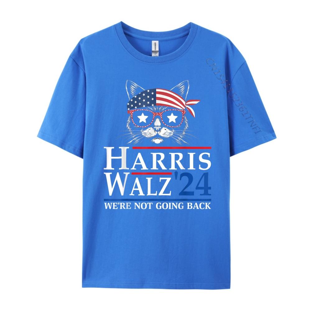 Harris Waltz We Re Not Going Back Cat Lady Teeshirt T Shirt Men Classic
