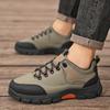 Новая мужская спортивная обувь для хайкинга 2025 Мужская нескользящая тренировочная обувь Кожаная уличная обувь больших размеров 48 Осенняя обувь для хайкинга и бега