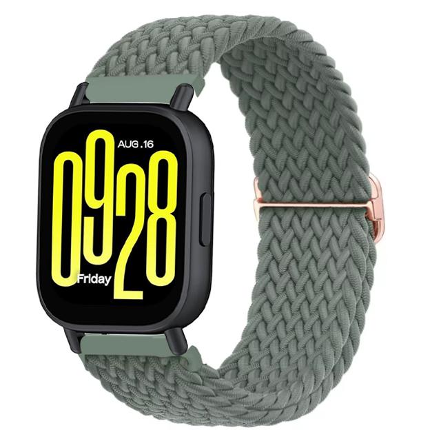 Плетеный solo loop ремешок для Redmi watch 5 active Аксессуары для умных часов сменный ремень браслет correa Redmi watch 5 lite Ремешок