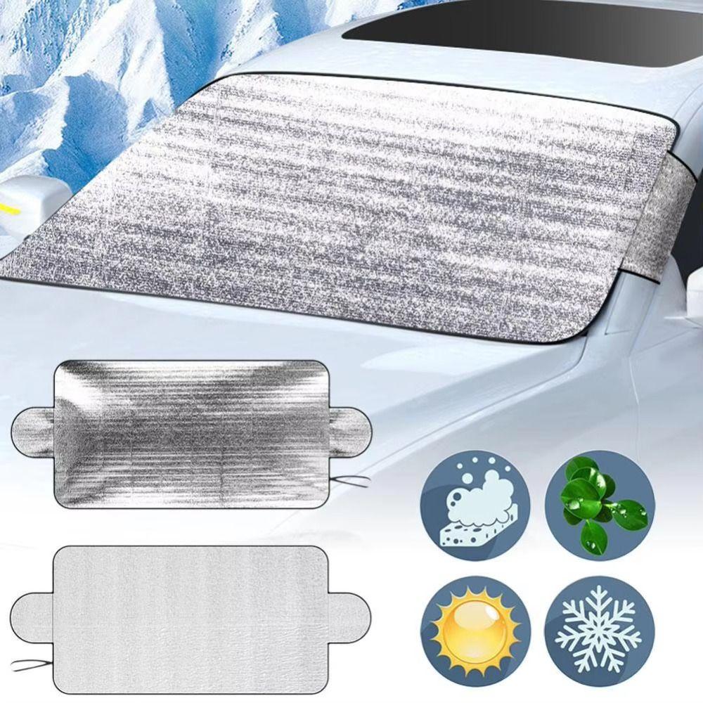 Easy Installation Windshield Snow Cover 200x70cm Windshield Protector  Winter Season