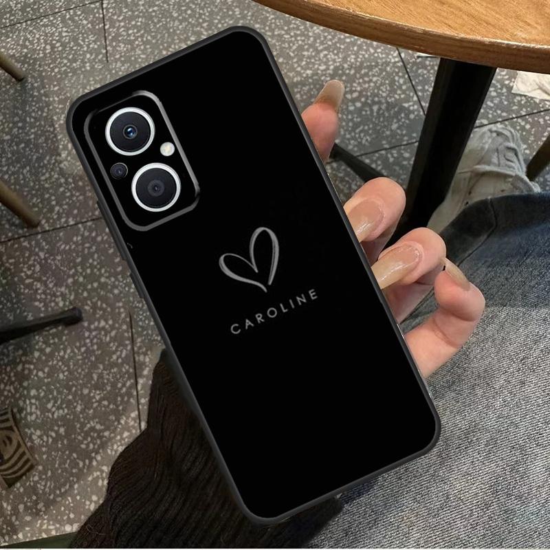 Персонализированный чехол пастельных тонов с именем для OPPO Reno 10 Pro 4 5 6 7 8 Lite 8T 4Z 5Z OPPO Find X5 Lite X2 X3 Neo X6 Pro