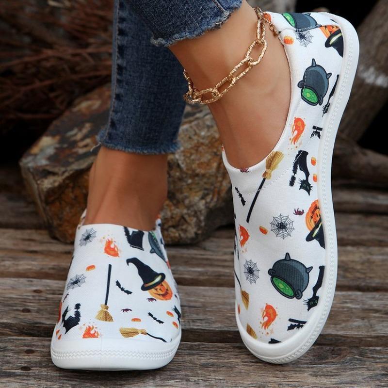 Women's Casual Single Shoes New Foot Cover Canvas Breathable Flat-bottomed Toe Shoes