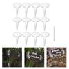 6/12pcs Outdoor Plant Label Waterproof Acrylic Plant Markers Nursery Garden Marker for Herbs Flower Vegetable Decoration