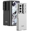 Чехол для мобильного телефона Samsung Z Fold6 с выдвижным окошком, однотонный матовый изысканный чехол с отверстием для объектива, полностью закрывающий Fold6
