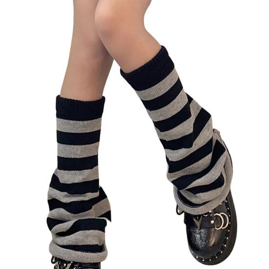 Boot Socks Knitting Decorate Breathable Casual Streetwear Knee High Boot Stockings for Daily Life