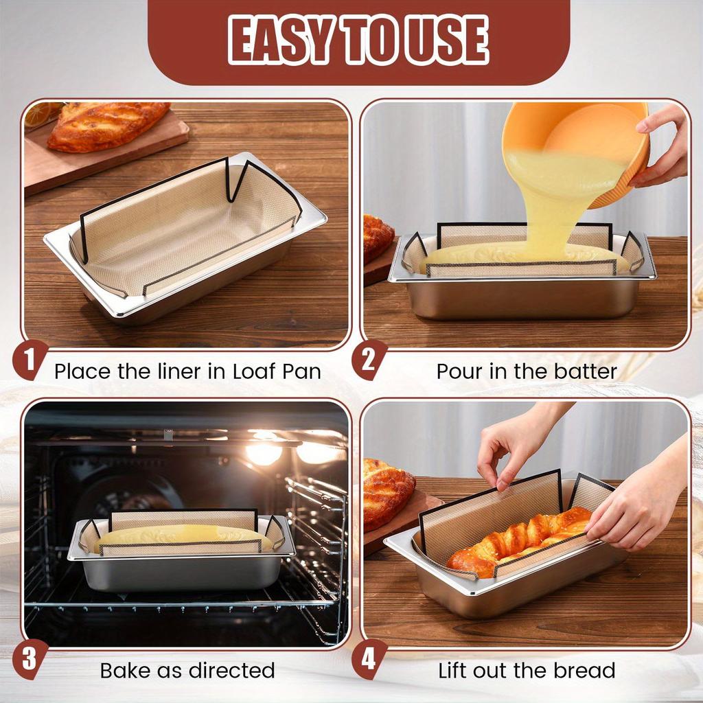 1/3 шт. Силиконовые вкладыши для формы для хлеба, антипригарный коврик для выпечки, пищевой, многоразовый, формы для хлеба с нескользящим краем, аксессуар для домашней выпечки