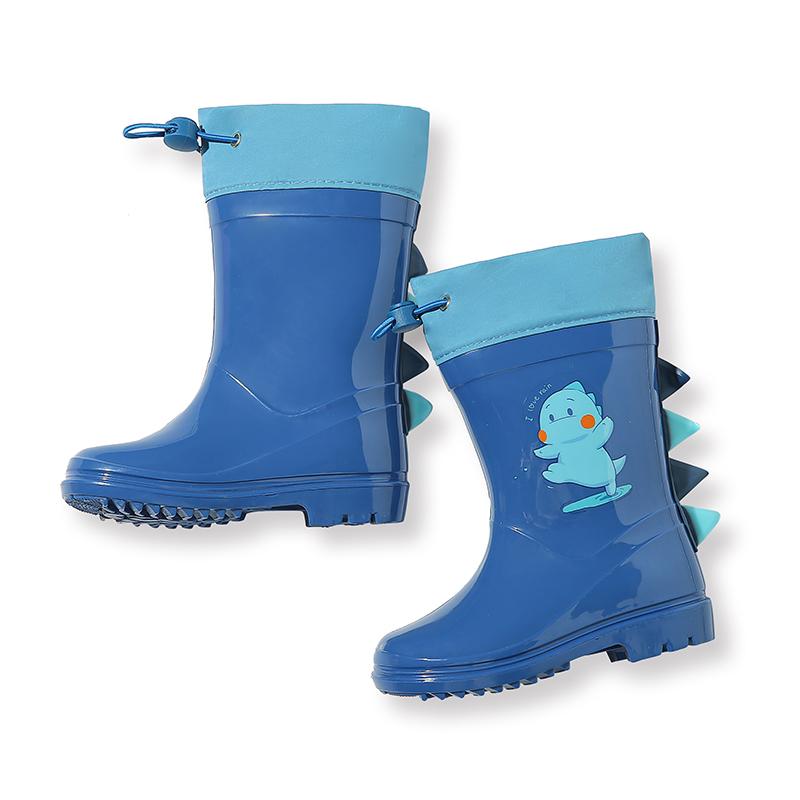 custom children's dinosaur rain boots, soft and comfortable, essential for outdoor camping