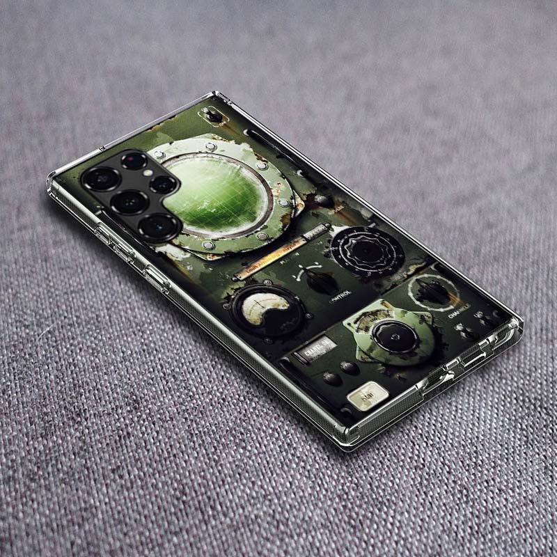 Radar Numerical Control Data Phone Case For Samsung Galaxy S24 S23 S21 S20 FE S22 S26 Ultra S25 Edge S10 Plus Cover Clear TPU Ca
