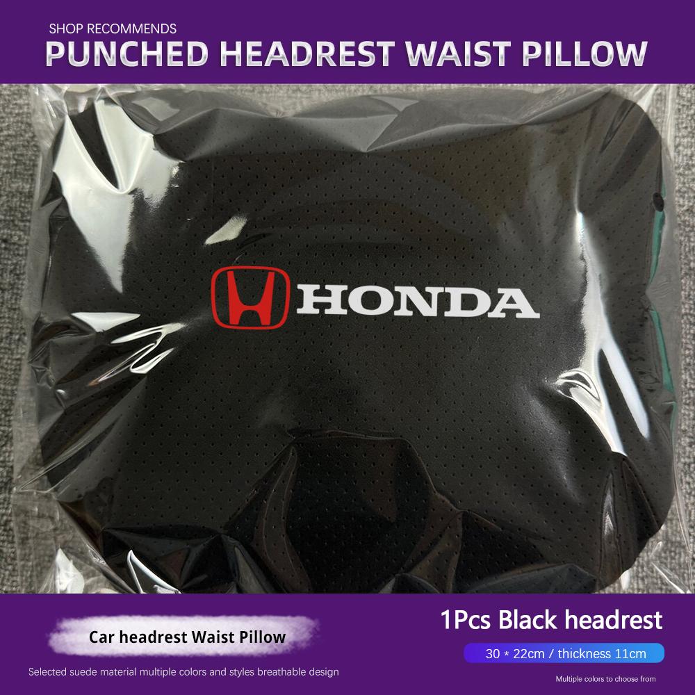 APO1 Honda Universal Car Headrest Neck Pillow Lumbar Support For Civic Accord Crosstour Spirior Odyssey Avancier UR-V Sienna Elysion