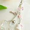 Fashion Star Rabbits Bead Hangings Pendant Phone Charm Lanyard Pocket Keychain Strap Bag Decoration Wallet Pendants