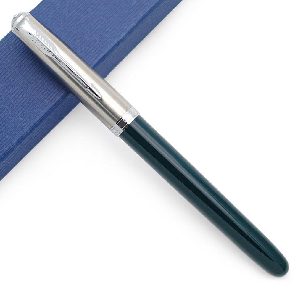 Jinhao 86 перьевая ручка из смолы с серебряным колпачком и перьями EF 0,38 мм, классическая чернильная ручка для студентов, офисов, школ, деловых чернильных ручек