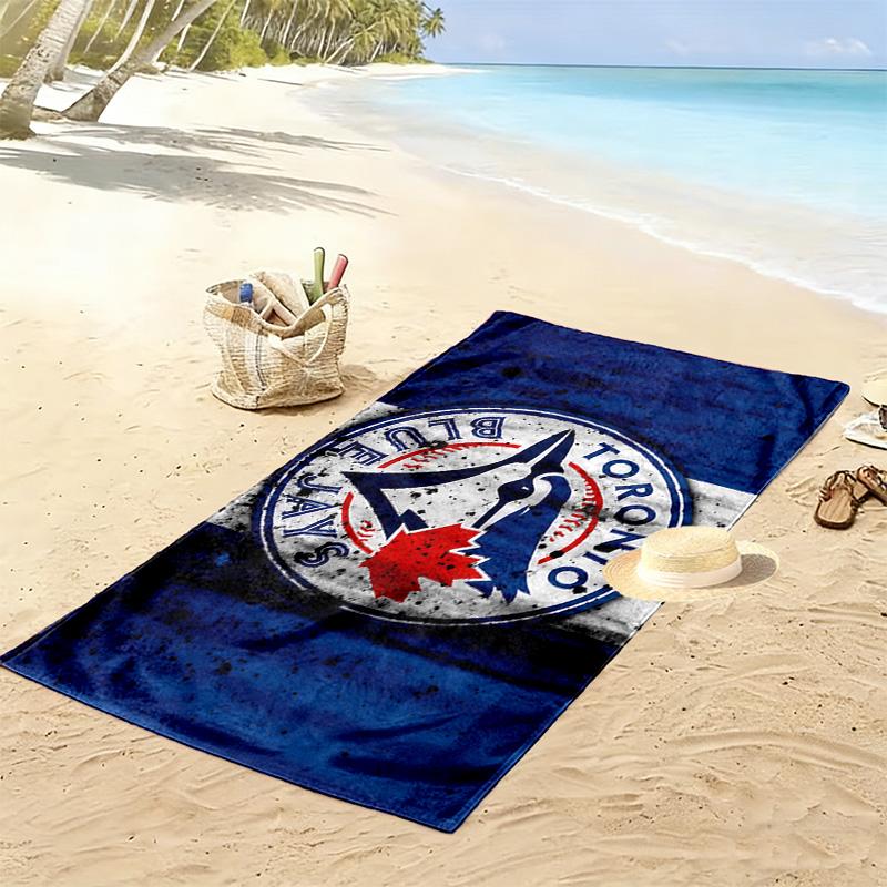 Пляжное полотенце с принтом Toronto Blue Jays, большое, мягкое, быстросохнущее, для пляжа, кемпинга, плавания