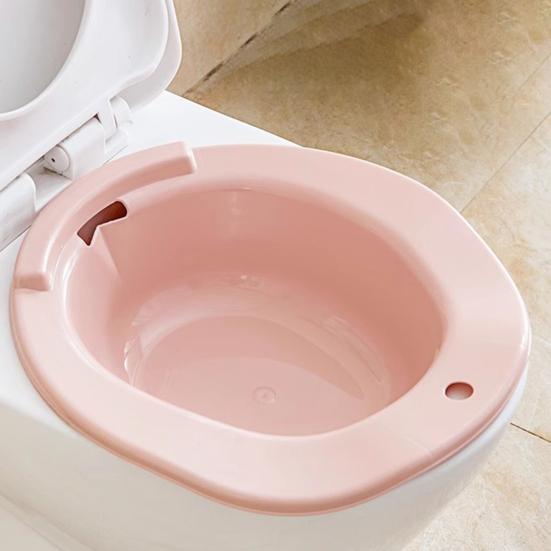 Bathroom Bidet with Hanging Hole Heat-resistant Wide Edge Private Party Soaking Toilet Size Hemorrhoids