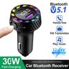 Bluetooth 5.3 FM Transmitter Car Charger with Dual USB & Type-C Fast Charging, MP3 Player, Hands-Free Calls, 12-24V Compatibility