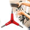 Hexagonal Wrench Tool Bike Repair Y Type Metal Red 3 Way Maintenance for Electric Bicycles