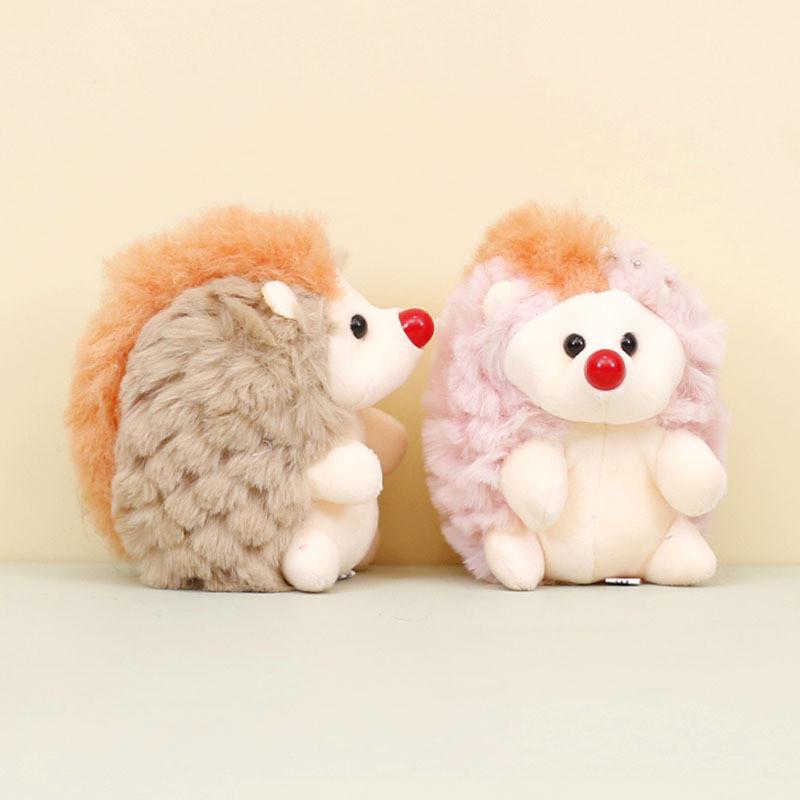 Cute Hedgehog Plush Keychain Soft And Fluffy Short Plush Toy For Bags