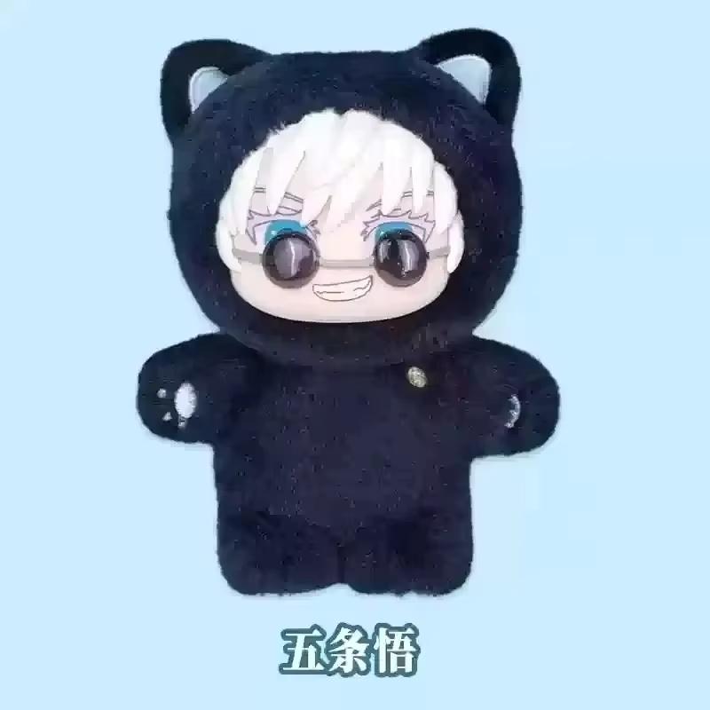 New Genuine Eaki Jujutsu Kaisen Season 2 Cat Park Party Gojo Satoru Plush Box Doll Bag Pendant Model Collection Gifts Toys