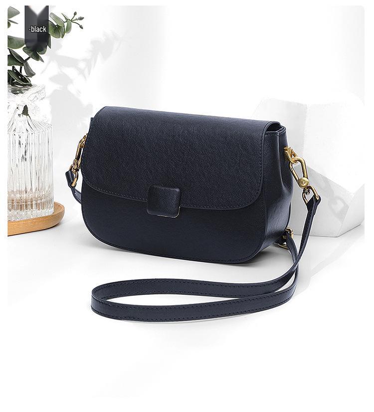 2025 Новая женская универсальная сумка кроссбоди из натуральной кожи - Модная сумка под мышкой из коровьей кожи растительного дубления для мам