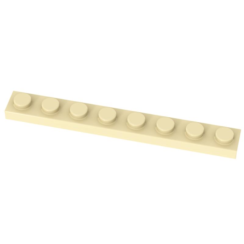 Funbrick 50 шт. Пластина 1x8 3460 Совместимая с Известными Строительными Блоками MOC DIY Классические Игрушечные Кирпичики