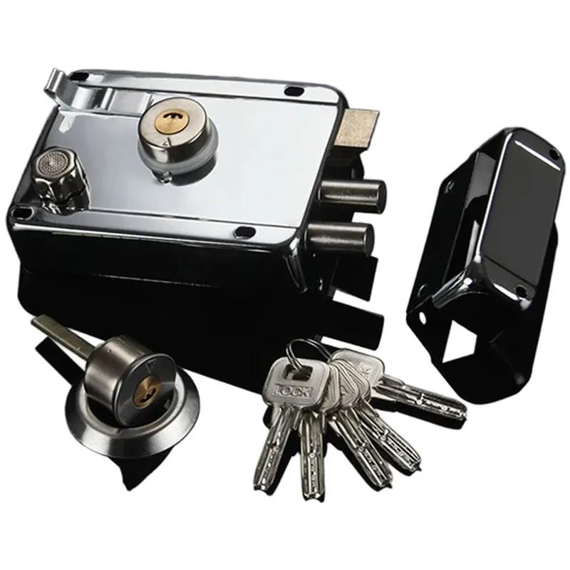 Замок для наружных ворот из нержавеющей стали Медный замок Открывается влево С защитой от кражи Замок для ворот Наружный замок для ворот Для дверей