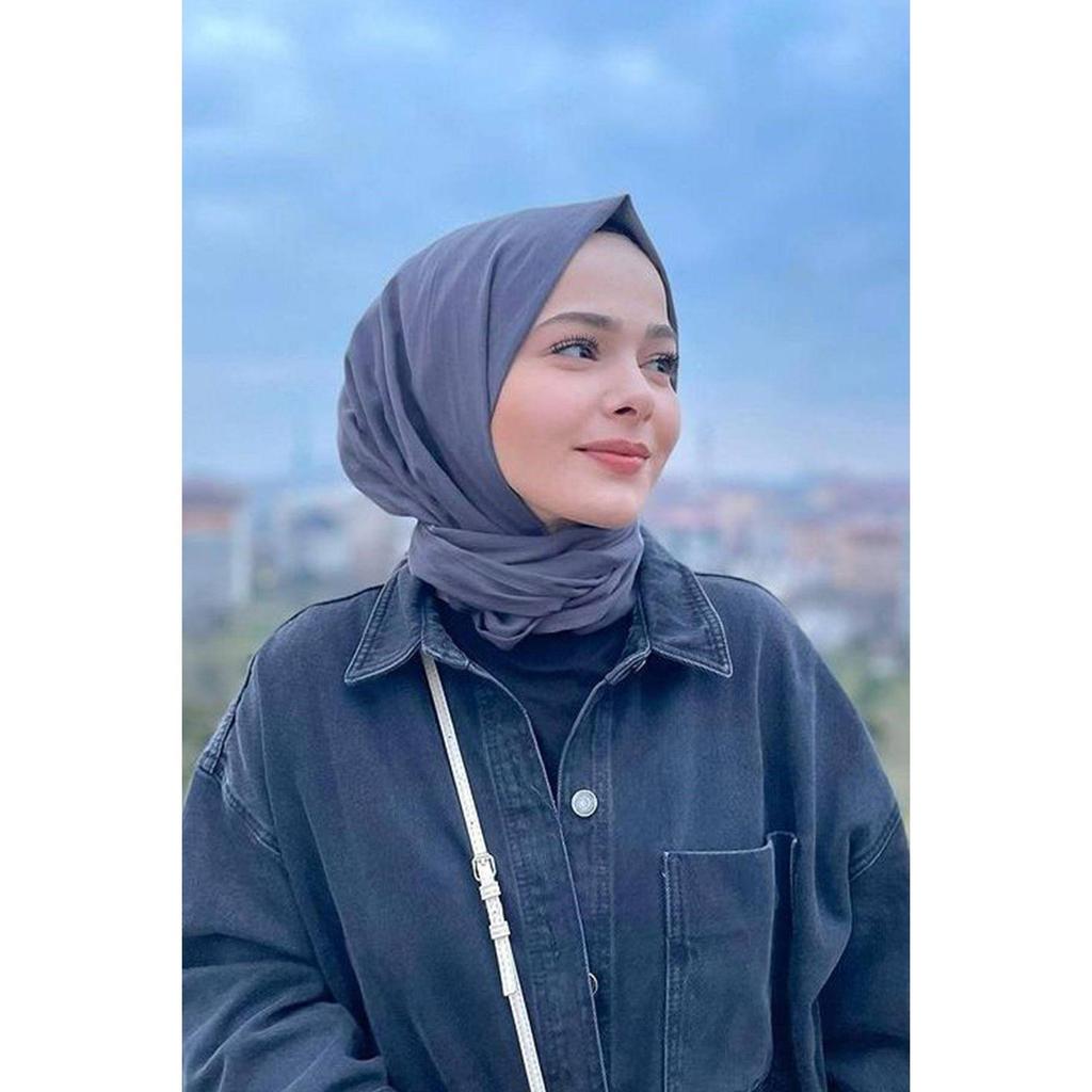 Cotton Voil Hijab Anthracite
