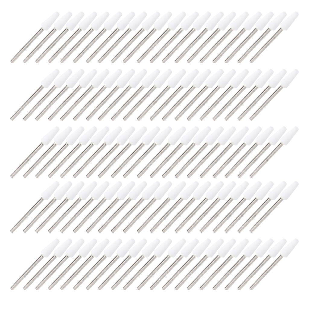 100 Pcs Tapered Barrel Nail Drill Bit Quartz Tungsten Steel Professional Cuticle Clean Drill Bit