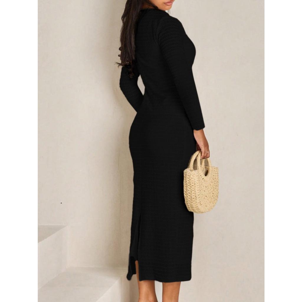 Women's French Retro Short Sleeve Slim Dress Temperament Commuting New Fashion High Waist Elegant Dresses for Women