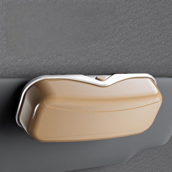 Car Sunglasses Holder Visor Clip Hard Shell Glasses Storage Box Auto Eyeglasses Organizer Sun Visor Sunglasses Case Easy Install Car Glasses Bracket